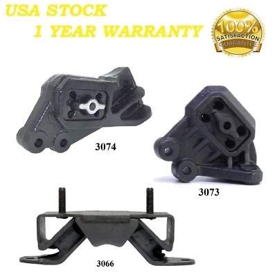 3 piezas montaje de motor y transmisión apto para Dodge Ram 1500 2002-2003 4,7 L 4x4 Foto 1 de 4