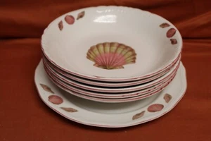 6 Pcs Hankook Dishwasher/microwave 1 Salad Plate 9.5"& 4 Cereal Bowls 8". Tag 33 - Picture 1 of 12