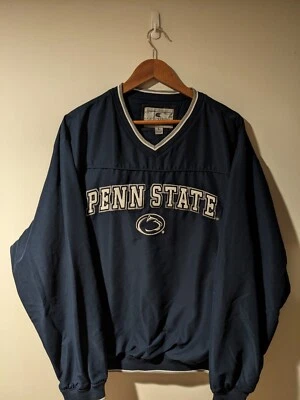Vintage Y2K Penn State Nittany Lion College Football Blue Large Windbreaker - Image 1 of 4