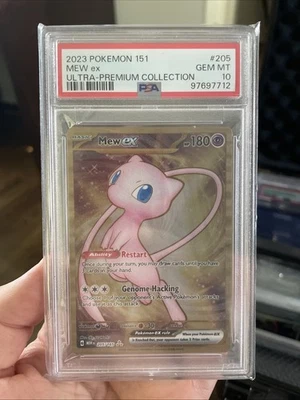 2023 Pokemon Mew EX #205 Celebrations Classic Collection Metal Card PSA 10 - Image 1 of 2