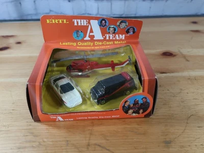 THE A TEAM ERTL 1983 Diecast GMC Van - Helicopter - Corvette RARE SEE PHOTOS - Image 1 of 4
