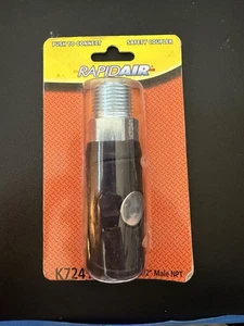 RapidAir K7241 Safety Coupler, 1/4” Body Size 1/2 Inch Male NPT - Picture 1 of 2
