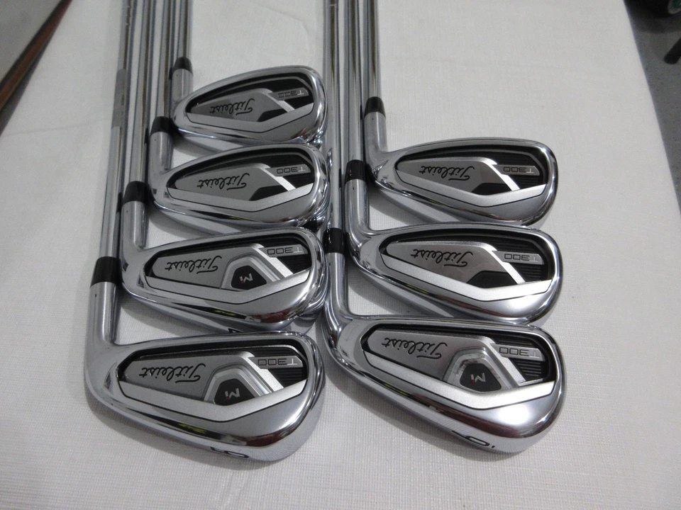 Titleist 2021 T300 Iron Set - 5-PW, AW - AMT Red S300 Stiff Flex Steel - NEW - Image 1 of 4