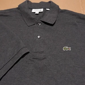 Lacoste Classic Fit Poloshirt Herren 7/XXL Grau Preppy Pique Pima Baumwolle - Bild 1 von 10