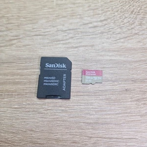 SanDisk Extreme Micro SD Card & ADAPTER A2 U3 128GB 4K Memory Speeds to 160 MB/s - Picture 1 of 3