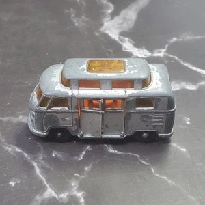 Vintage England Lesney Matchbox No 34 VW Volkswagen Camper Van Silver Diecast - Picture 1 of 7