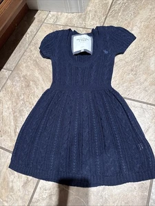 Vintage Y2K Abercrombie Blue Babydoll Short Sleeve Sweater XS - Picture 1 of 7