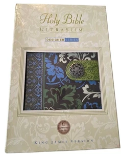KJV UltraSlim Holy Bible 2018 Multicolor Fabric Designer Series By Thomas Nelson - Picture 1 of 24