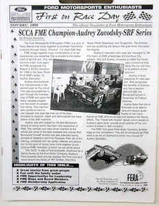 1998 First On Race Day Official Newsletter Of Ford Motorsports Enthusiasts 4242 - Picture 1 of 1