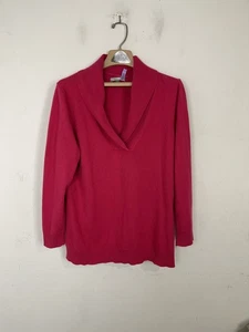 Charter Club Woman 1X Cashmere Cowl Neck Pullover Sweater Magenta Pink - Picture 1 of 10