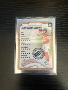2024 Donruss Optic Bo Nix - Passing Grade Insert SP RC Broncos #3 - Picture 1 of 2