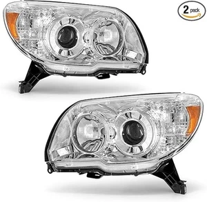 Left&Right Headlights Assembly Halogen 2006-2009 For Toyota 4Runner Chrome - Bild 1 von 1