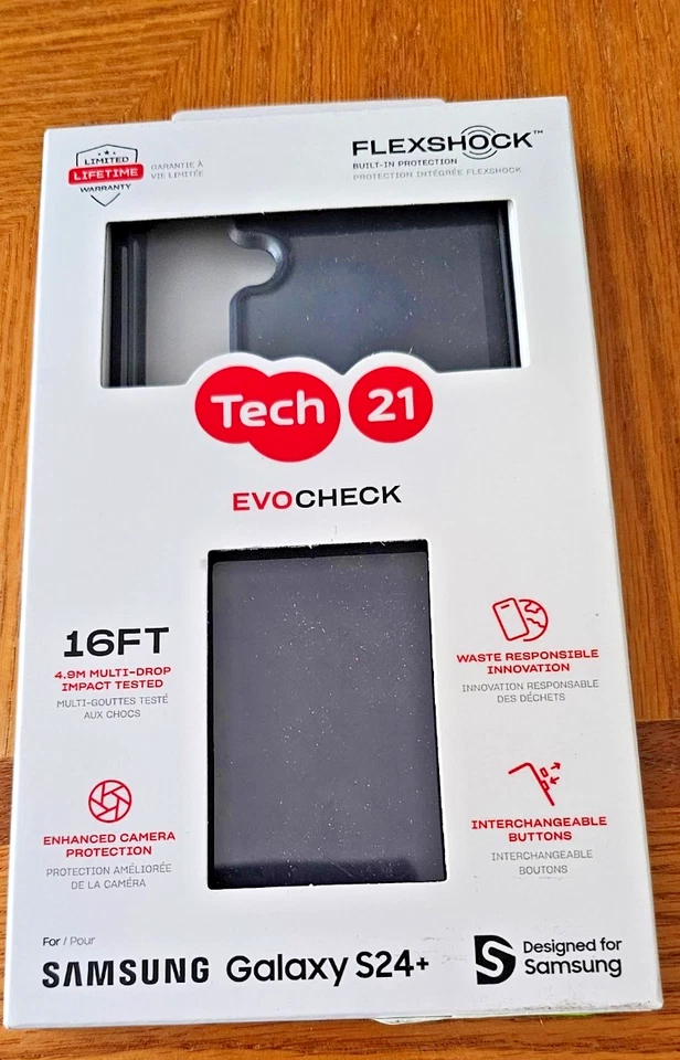 Tech21 Evo Check 16ft Multi-Drop Protective Phone Case for Samsung Galaxy S24+ - Image 1 of 1