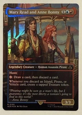 Mary Read and Anne Bonny Borderless Foil  Universes Beyond: Assassin's Creed MTG - Image 1 of 2