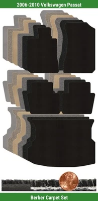 Juego de alfombrillas bereber personalizadas para Volkswagen Passat 2006-2010 (5 piezas) #10E8 Foto 1 de 4