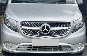 Front Grille Emblem Chrome Badge For Vito Van V-Class Taxi V220 250 V260 MPV Bus