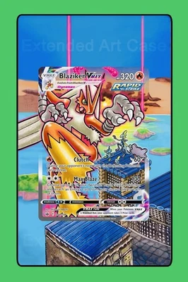 Pokemon Blaziken Vmax Chilling Reign 201/198 Extended Artwork Case - Image 1 of 3