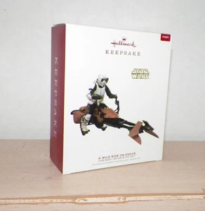 HALLMARK ORNAMENT STAR WARS RETURN OF THE JEDI A WILD RIDE ON ENDOR NIB 2019 - Picture 1 of 5