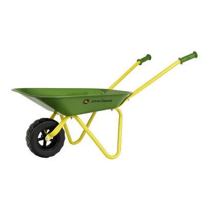 John Deere Metal Wheelbarrow Gardening Toy 48.5x36.5cm Kids/Chidren Green 2y+ - image 1 of 2