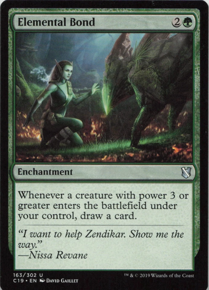 Elemental Bond U Commander 2019 163 - LP MTG - Image 1 of 1