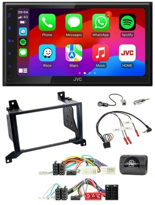 JVC Bluetooth USB Lenkrad 2DIN DAB Autoradio für Hyundai Santa Fe CM 2009-2012 - Bild 1 von 4