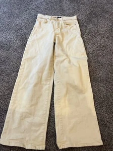 Loft Womens Size 24 / 00 Cropped Wide Leg Crème Color - Picture 1 of 3