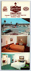 Vintage Postcard Roseburg Or Garden Villa Motel Station Wagon Panoramic