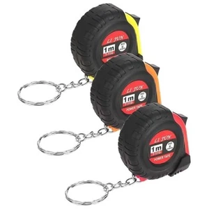 Mini Tape Measure 3 Pack 3Ft Retractable Keychain Metric Inch - Picture 1 of 7