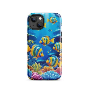 Tropical Scene Glossy Dual Layer Tough Case for iPhone® - Picture 1 of 24