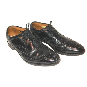 Scarpe eleganti Allen Edmonds McAllister nere stringate alare Oxford 6215 9 D - Foto 1 di 8