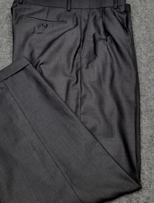 Брюки мужские Daniel Cremieux Signature 36 x 29 серые плиссированные с манжетами полиэстер - Изображение 1 из 4