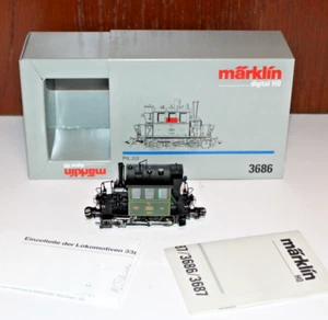 Märklin 3686 Dampflok PtL 2/2 Glaskasten digital Sammlungsauflösung unbespielt - Bild 1 von 5