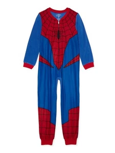 Spiderman Superhero Costume Blanket Pajama Sleeper Halloween Size 4/5 NWT  - Picture 1 of 3