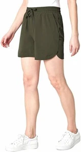 Mondetta Ladies' Performance Bermuda pull-on shorts size XL olive green NWT - Picture 1 of 6
