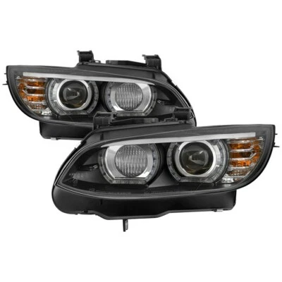 Faros proyectores Spyder LED DRL negros para 08-10 BMW E92 serie 3 5085184 Foto 1 de 3