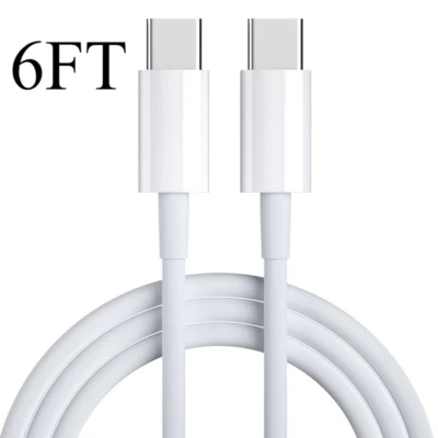 USB-C Fast PD Plug Charger/Type-C Cable For iPhone 16 Plus/16 Pro/15/15 Pro Max - Image 1 of 4