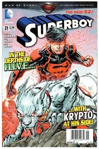 SUPERBOY #21 edición quiosco escaso gran portada criptográfica - Imagen 1 de 10
