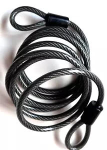 *Metal Cable Bike Lock *Dark Gray *NEW - Picture 1 of 1