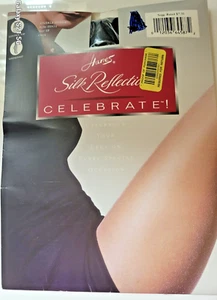 Hanes Silk Reflections Celebrate Strumpfhose Glitzereffekt Onyx Größe EF - Bild 1 von 3