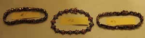 Vtg Lot Of 3 Sterling Silver 925 Bracelets Please See Description For Details - Picture 1 of 10