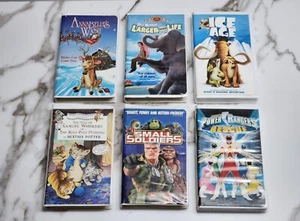 Lot Of 6 Vintage VHS Movies Toy Soldiers Ice Age Power Rangers Annabelles Wish - Picture 1 of 20