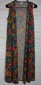 Top floral negro Lularoe Joy para mujer talla XS NUEVO CON ETIQUETAS - Imagen 1 de 3