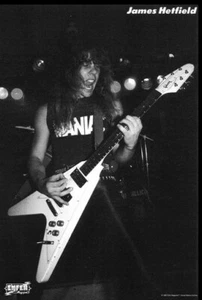 METALLICA POSTER James Hetfield SELTEN HEISS NEU 24x36 - DRUCKBILD FOTO - Bild 1 von 1