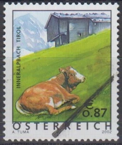 Exemplar, Österreich Sc1875 Szene, Kuh auf Weide, Land Tirol - Bild 1 von 1