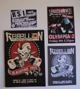 Rebellion 2013 Programme Punk Zine The Exploited Buzzcocks The Damned Sham 69 oi - Picture 1 of 3