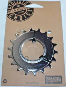 Bicycle Cassette Cog 1/2x3/32" 18t Silver Nickel SS Fixie Track Cog Fixie Single - Picture 1 of 3