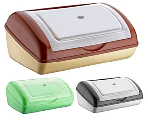 40cm Large Plastic Bread Box Bins Loaf Keeper Container Storage Food Bin Kitchen - Picture 1 of 6