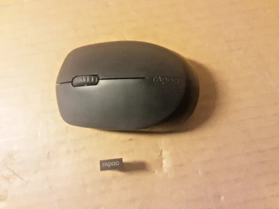 Rapoo M100 Wireless Silent Mouse - Dark Grey +USB DONGLE - Image 1 of 4