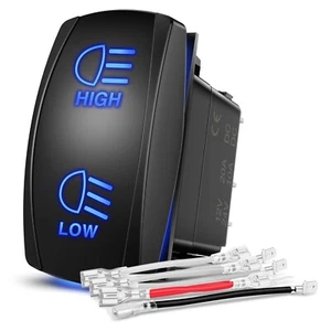 Nilight Rocker Switch High Low Beam Headlights Toggle On Off On Switch DPDT 7Pin - Bild 1 von 9