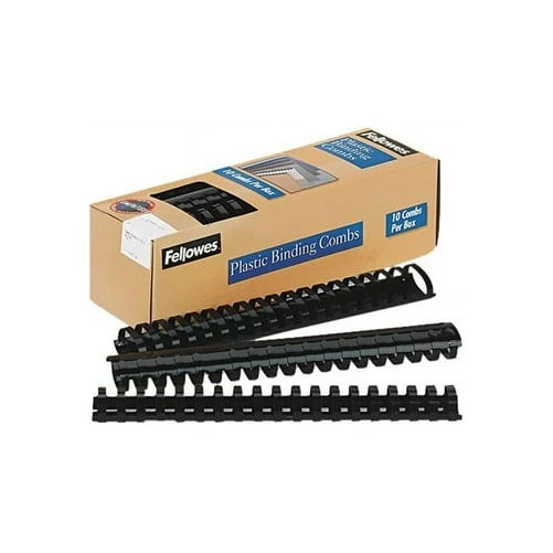Fellowes 52066 10PK 1-1/2IN BINDING COMBS PLASTIC BLACK - Image 1 of 1